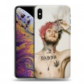 Дизайнерский силиконовый чехол для Iphone Xs Max  Lil Peep