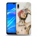 Дизайнерский пластиковый чехол для Huawei Y6 (2019)  Lil Peep