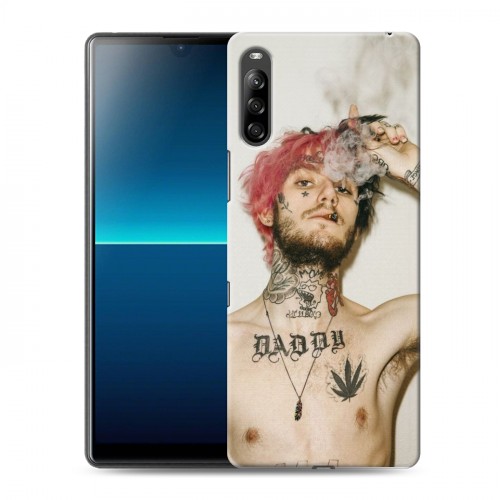 Дизайнерский силиконовый с усиленными углами чехол для Sony Xperia L4  Lil Peep