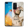 Дизайнерский пластиковый чехол для Huawei P40  Lil Peep