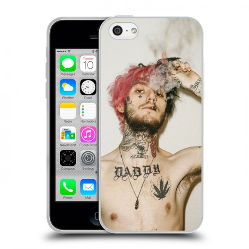 Дизайнерский пластиковый чехол для Iphone 5c  Lil Peep