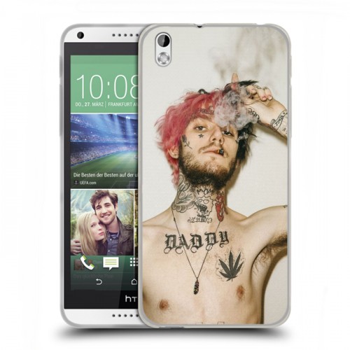 Дизайнерский пластиковый чехол для HTC Desire 816  Lil Peep