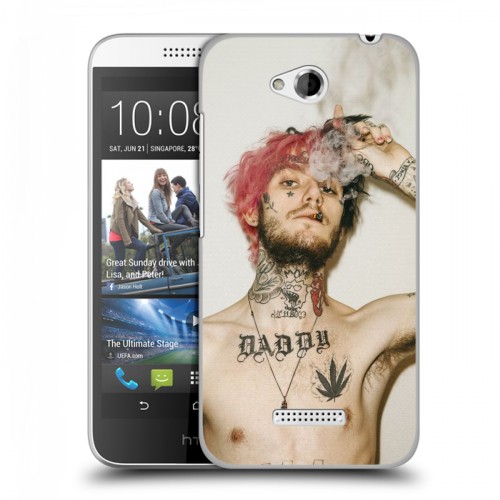 Дизайнерский пластиковый чехол для HTC Desire 616  Lil Peep