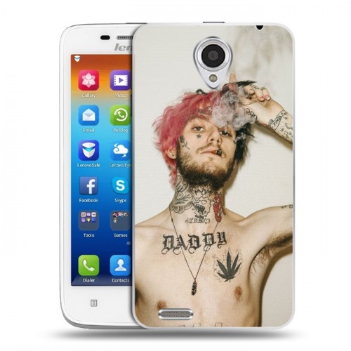 Дизайнерский пластиковый чехол для Lenovo S650 Ideaphone  Lil Peep