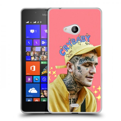 Дизайнерский пластиковый чехол для Microsoft Lumia 540  Lil Peep