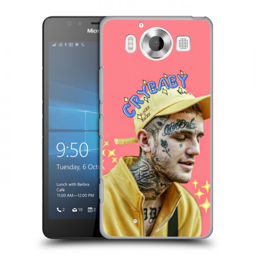 Дизайнерский пластиковый чехол для Microsoft Lumia 950  Lil Peep