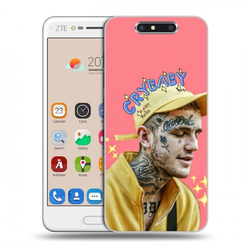 Дизайнерский пластиковый чехол для ZTE Blade V8  Lil Peep