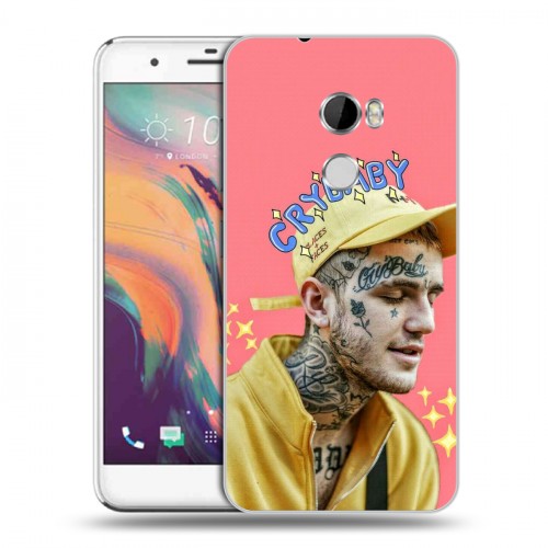 Дизайнерский пластиковый чехол для HTC One X10  Lil Peep