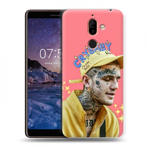 Дизайнерский пластиковый чехол для Nokia 7 Plus  Lil Peep