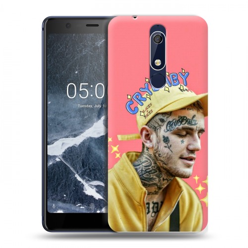 Дизайнерский пластиковый чехол для Nokia 5.1  Lil Peep