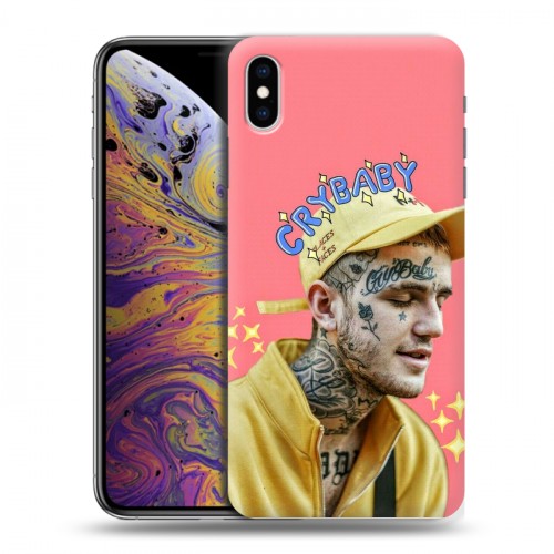 Дизайнерский силиконовый чехол для Iphone Xs Max  Lil Peep