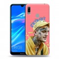 Дизайнерский пластиковый чехол для Huawei Y6 (2019)  Lil Peep