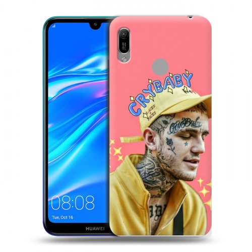 Дизайнерский пластиковый чехол для Huawei Y6 (2019)  Lil Peep