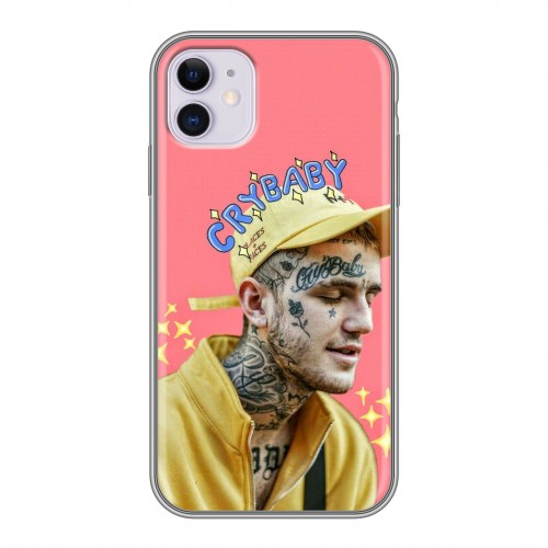 Дизайнерский силиконовый чехол для Iphone 11  Lil Peep