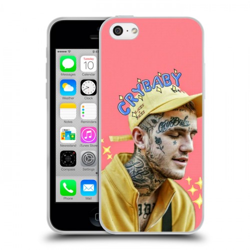 Дизайнерский пластиковый чехол для Iphone 5c  Lil Peep