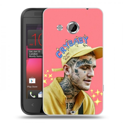 Дизайнерский пластиковый чехол для HTC Desire 200  Lil Peep