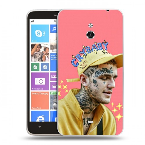 Дизайнерский пластиковый чехол для Nokia Lumia 1320  Lil Peep