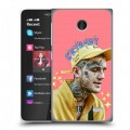 Дизайнерский пластиковый чехол для Nokia X  Lil Peep