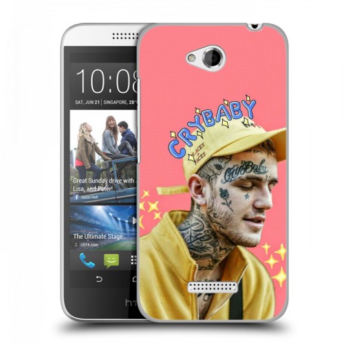 Дизайнерский пластиковый чехол для HTC Desire 616  Lil Peep