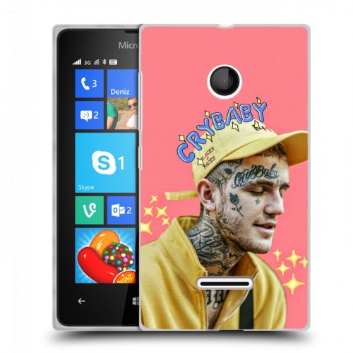 Дизайнерский пластиковый чехол для Microsoft Lumia 435  Lil Peep