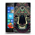 Дизайнерский пластиковый чехол для Microsoft Lumia 435 Животные ацтеков