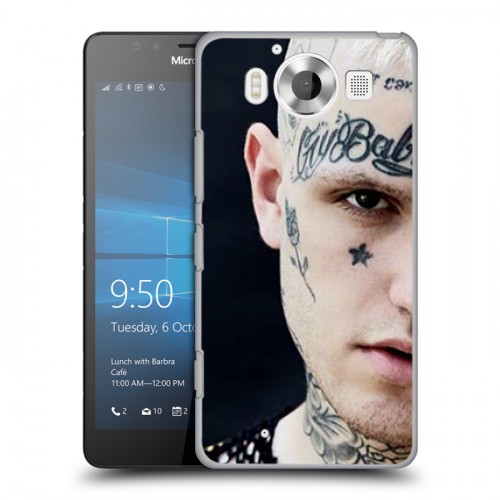 Дизайнерский пластиковый чехол для Microsoft Lumia 950 Lil Peep