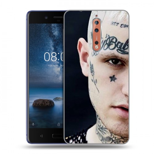 Дизайнерский пластиковый чехол для Nokia 8 Lil Peep