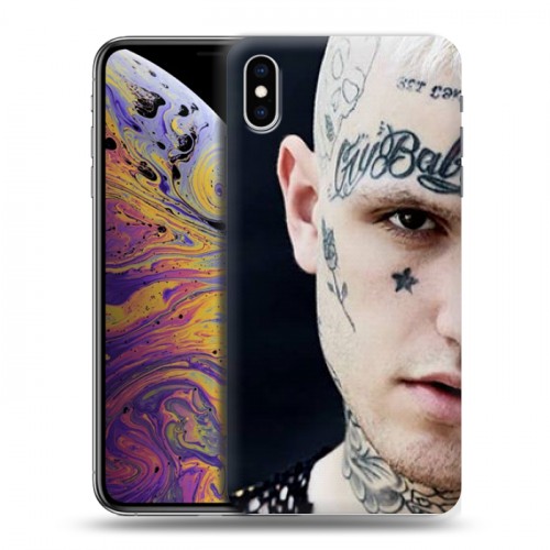 Дизайнерский силиконовый чехол для Iphone Xs Max Lil Peep