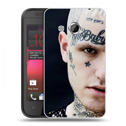 Дизайнерский пластиковый чехол для HTC Desire 200 Lil Peep