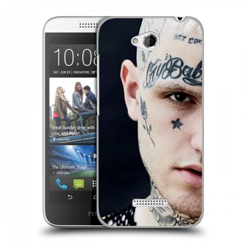 Дизайнерский пластиковый чехол для HTC Desire 616 Lil Peep