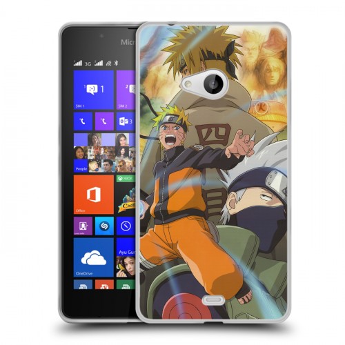Дизайнерский пластиковый чехол для Microsoft Lumia 540 Наруто