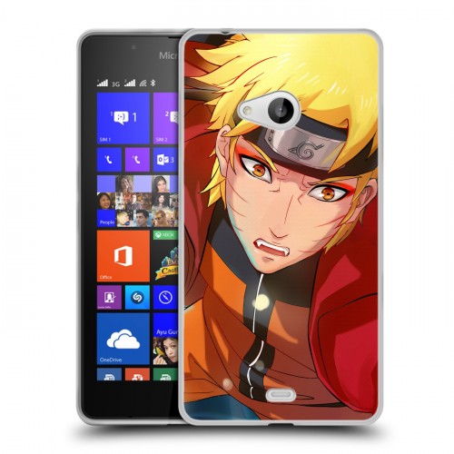 Дизайнерский пластиковый чехол для Microsoft Lumia 540 Наруто