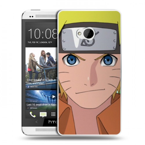 Дизайнерский пластиковый чехол для HTC One (M7) Dual SIM Наруто
