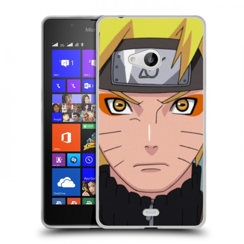 Дизайнерский пластиковый чехол для Microsoft Lumia 540 Наруто