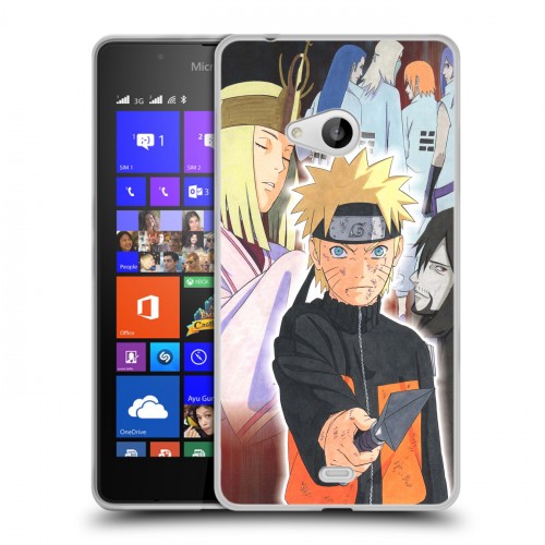 Дизайнерский пластиковый чехол для Microsoft Lumia 540 Наруто