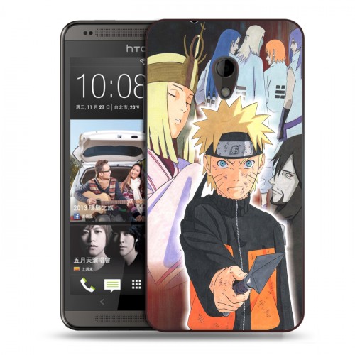 Дизайнерский пластиковый чехол для HTC Desire 700 Наруто