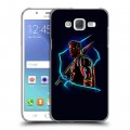 Дизайнерский пластиковый чехол для Samsung Galaxy J5 Неоновые супергерои