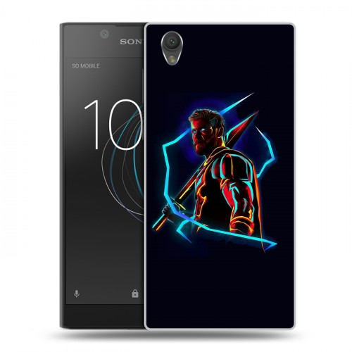 Дизайнерский пластиковый чехол для Sony Xperia L1 Неоновые супергерои