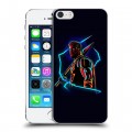 Дизайнерский пластиковый чехол для Iphone 5s Неоновые супергерои