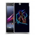 Дизайнерский пластиковый чехол для Sony Xperia Z Ultra  Неоновые супергерои