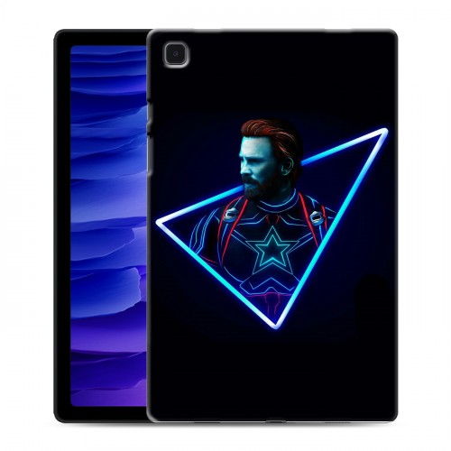 Дизайнерский силиконовый чехол для Samsung Galaxy Tab A7 10.4 (2020) Неоновые супергерои