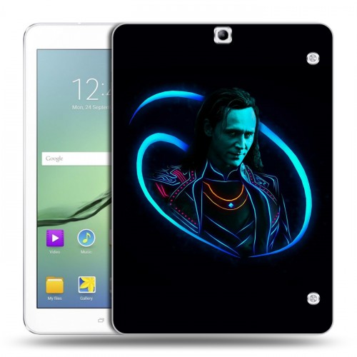 Дизайнерский силиконовый чехол для Samsung Galaxy Tab S2 9.7 Неоновые супергерои