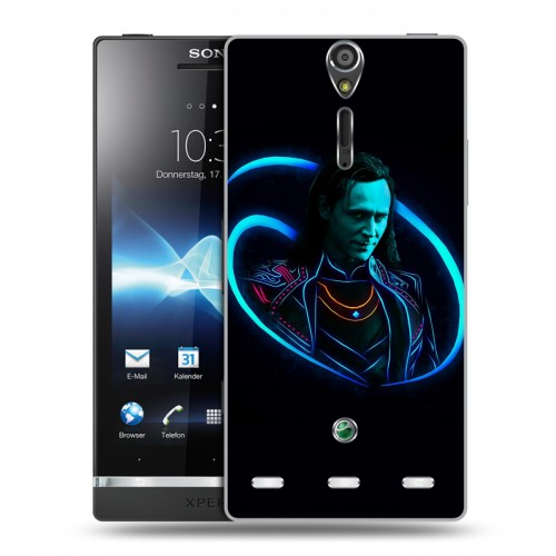 Дизайнерский пластиковый чехол для Sony Xperia S Неоновые супергерои