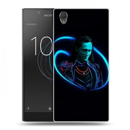 Дизайнерский пластиковый чехол для Sony Xperia L1 Неоновые супергерои