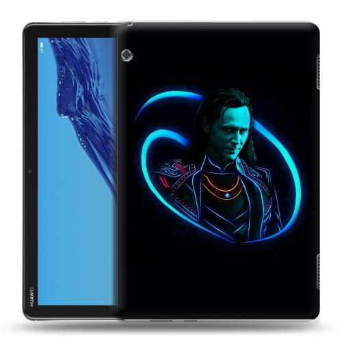 Дизайнерский силиконовый чехол для Huawei MediaPad T5 Неоновые супергерои