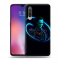 Дизайнерский силиконовый с усиленными углами чехол для Xiaomi Mi9 Неоновые супергерои