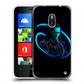 Дизайнерский пластиковый чехол для Nokia Lumia 620 Неоновые супергерои