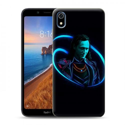 Дизайнерский силиконовый чехол для Xiaomi RedMi 7A Неоновые супергерои