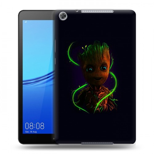 Дизайнерский силиконовый чехол для Huawei MediaPad M5 lite 8 Неоновые супергерои