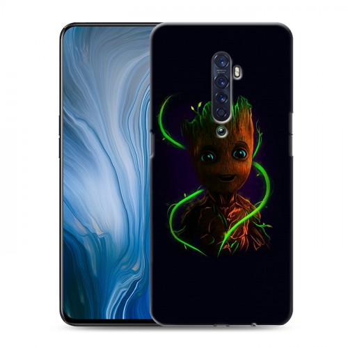 Дизайнерский пластиковый чехол для OPPO Reno2 Z Неоновые супергерои